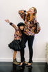 Clyde Sweatshirt - Printed Paisley Damascus Knit - Girls